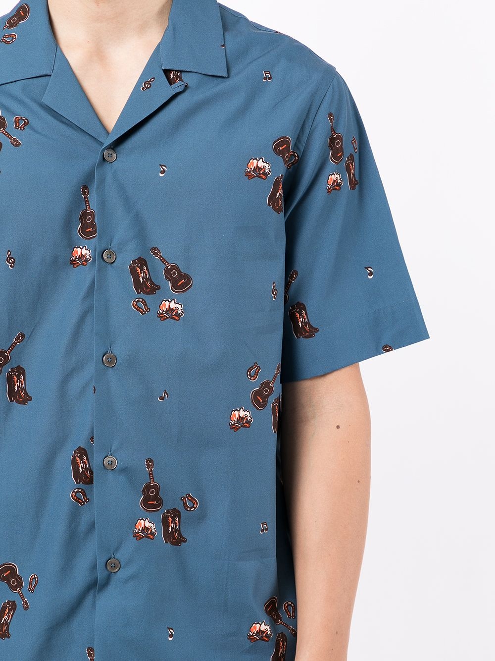 Cowboy Campfire print shirt - 5