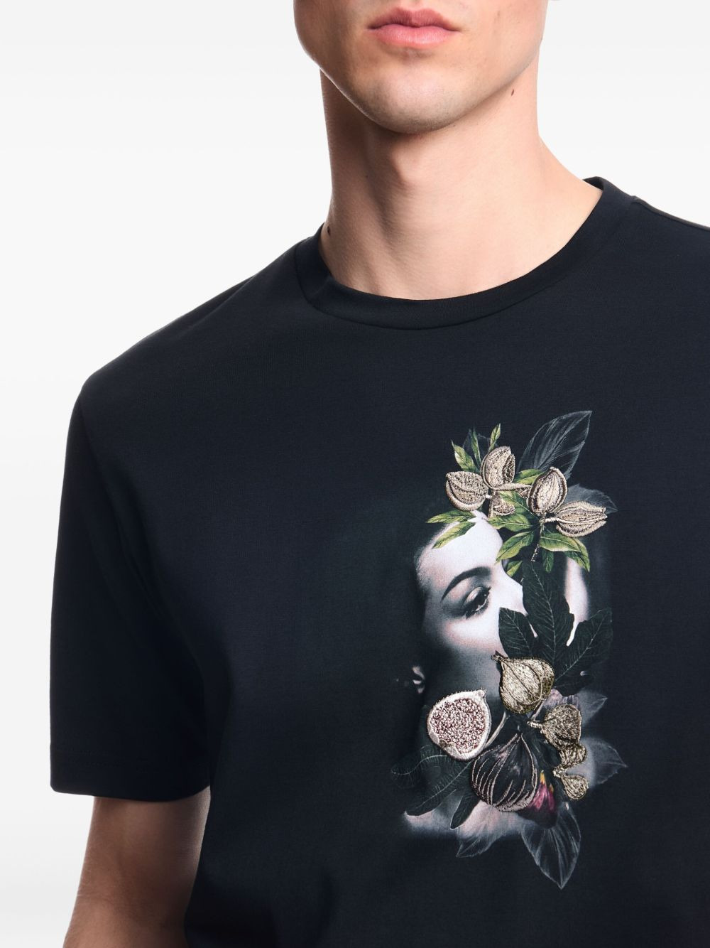 floral-print portrait T-shirt - 5