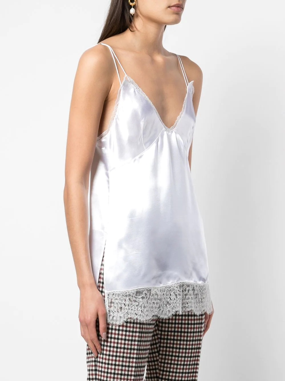 Emi lace-hem top - 3