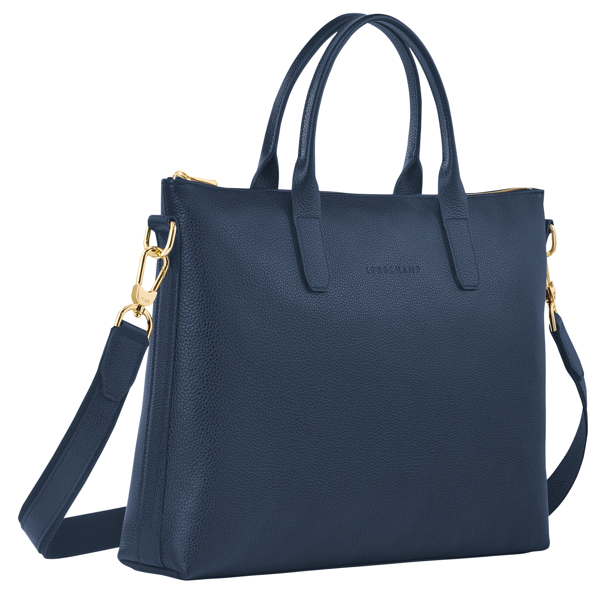 Le Foulonné S Briefcase Navy - Leather - 3