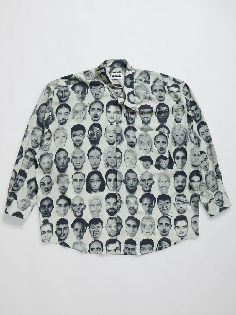 Finalists Twisted Shirt Black And White Mix 1