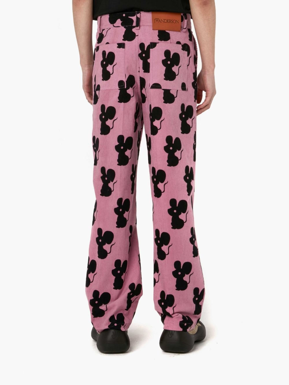 ALL OVER MOUSE STRAIGHT LEG CORDUROY TROUSERS - 3