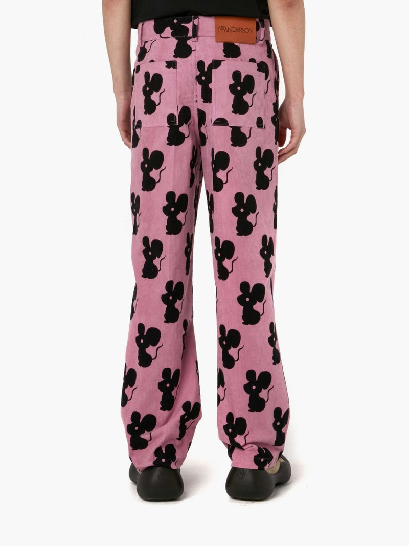 ALL OVER MOUSE STRAIGHT LEG CORDUROY TROUSERS 3
