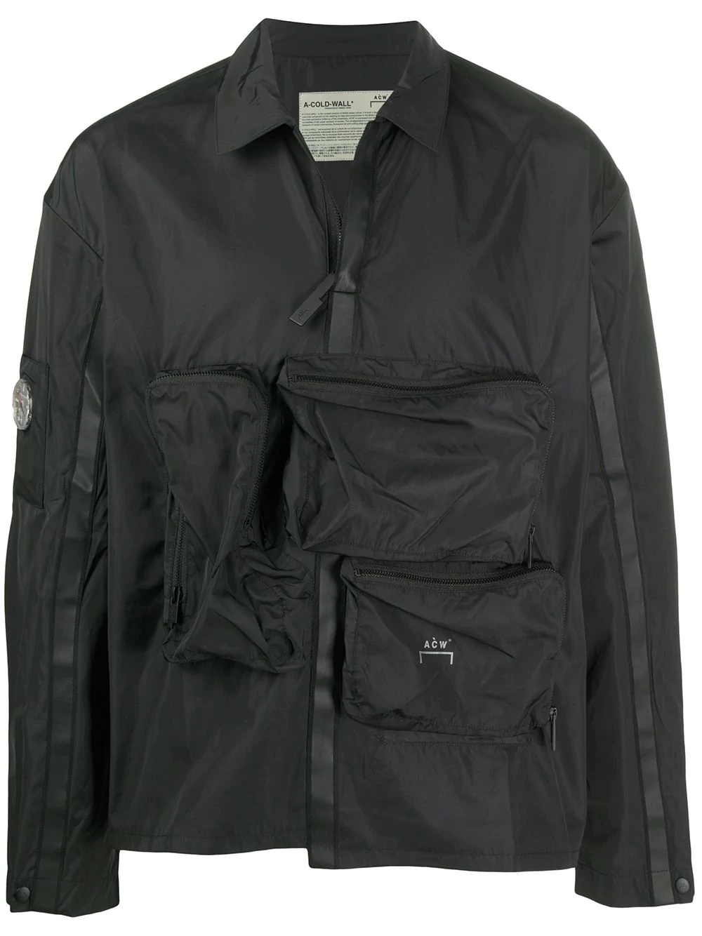 multi-pocket windbreaker jacket - 1