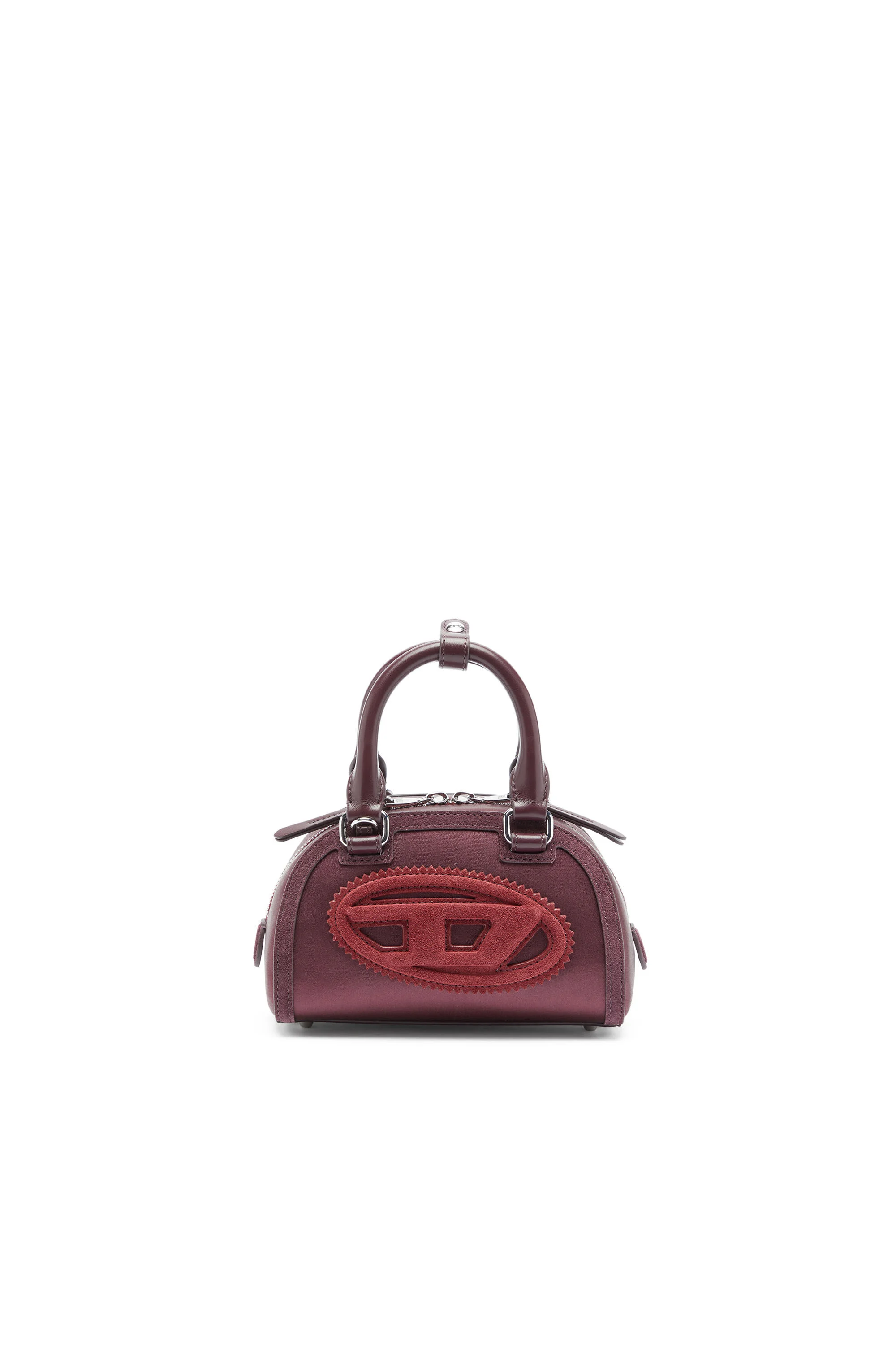 1DR DOME - SMALL BOWLING BAG IN SATIN AND SUEDE - 1