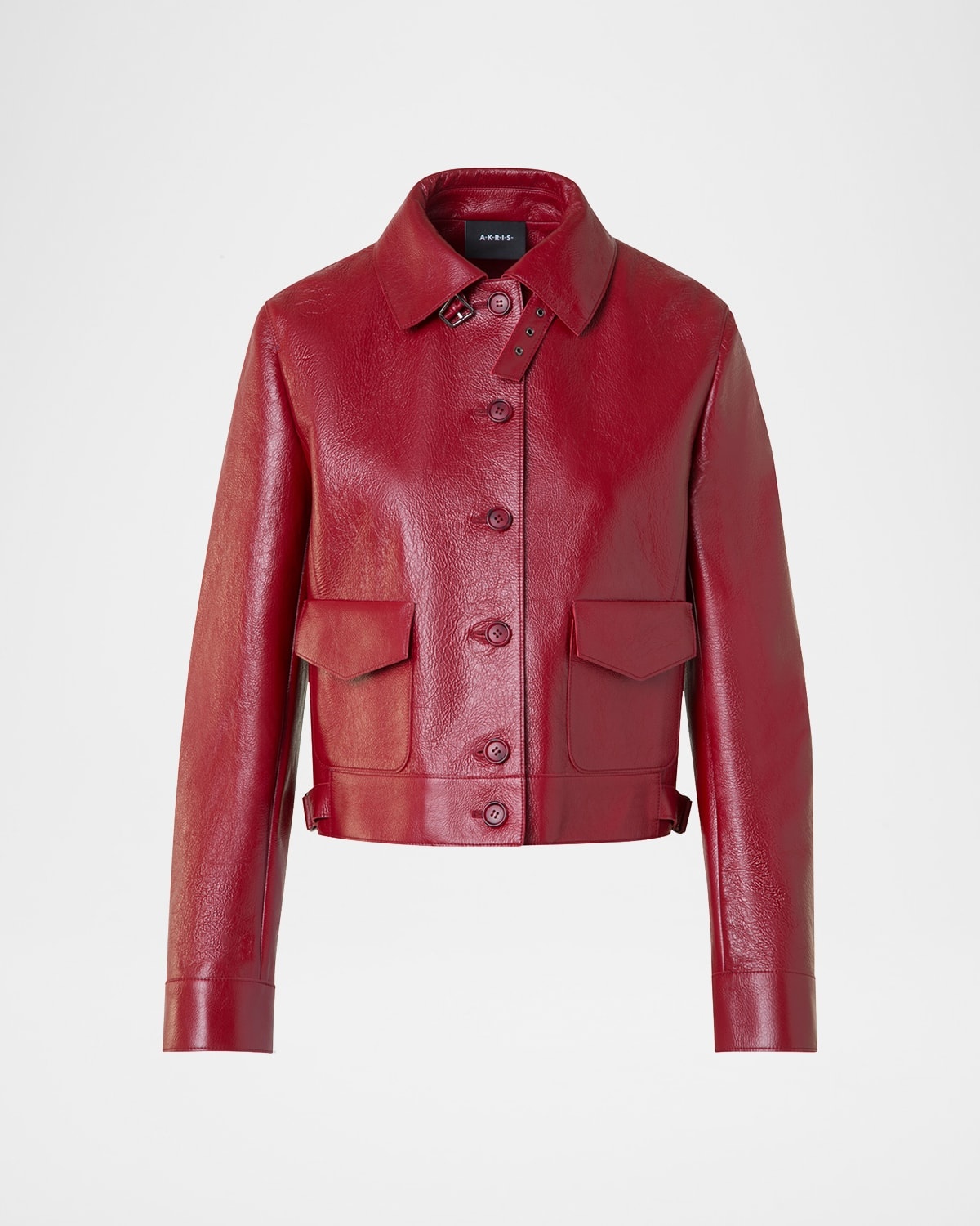 Peer Lacquered Leather Short Jacket - 1