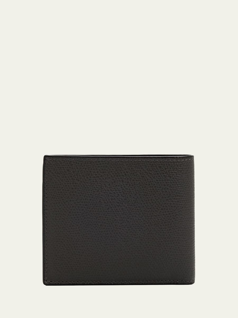 Valextra Men's Leather V-Cut Bifold Wallet outlook