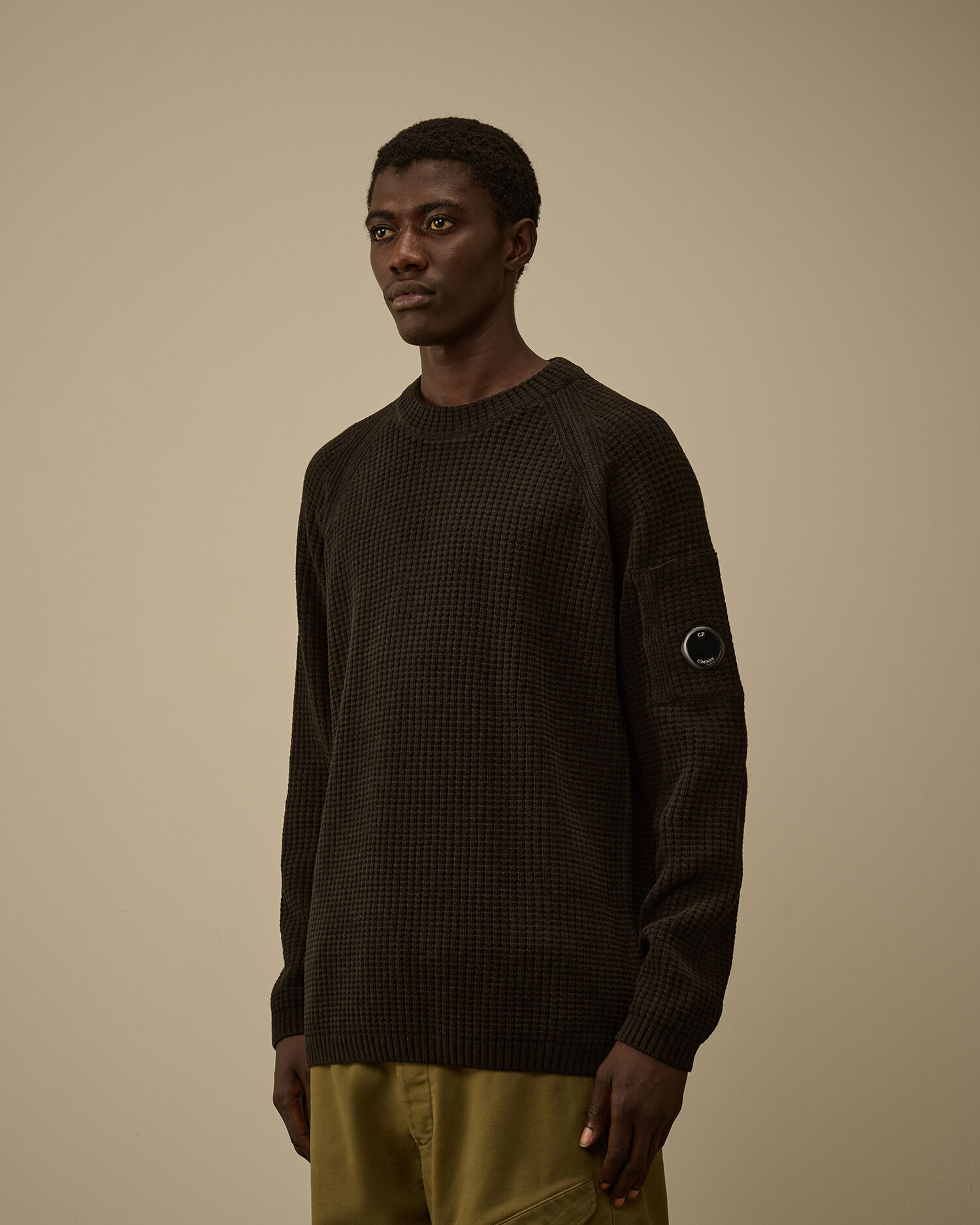 Cotton Chenille Crewneck Lens Sweater - 3