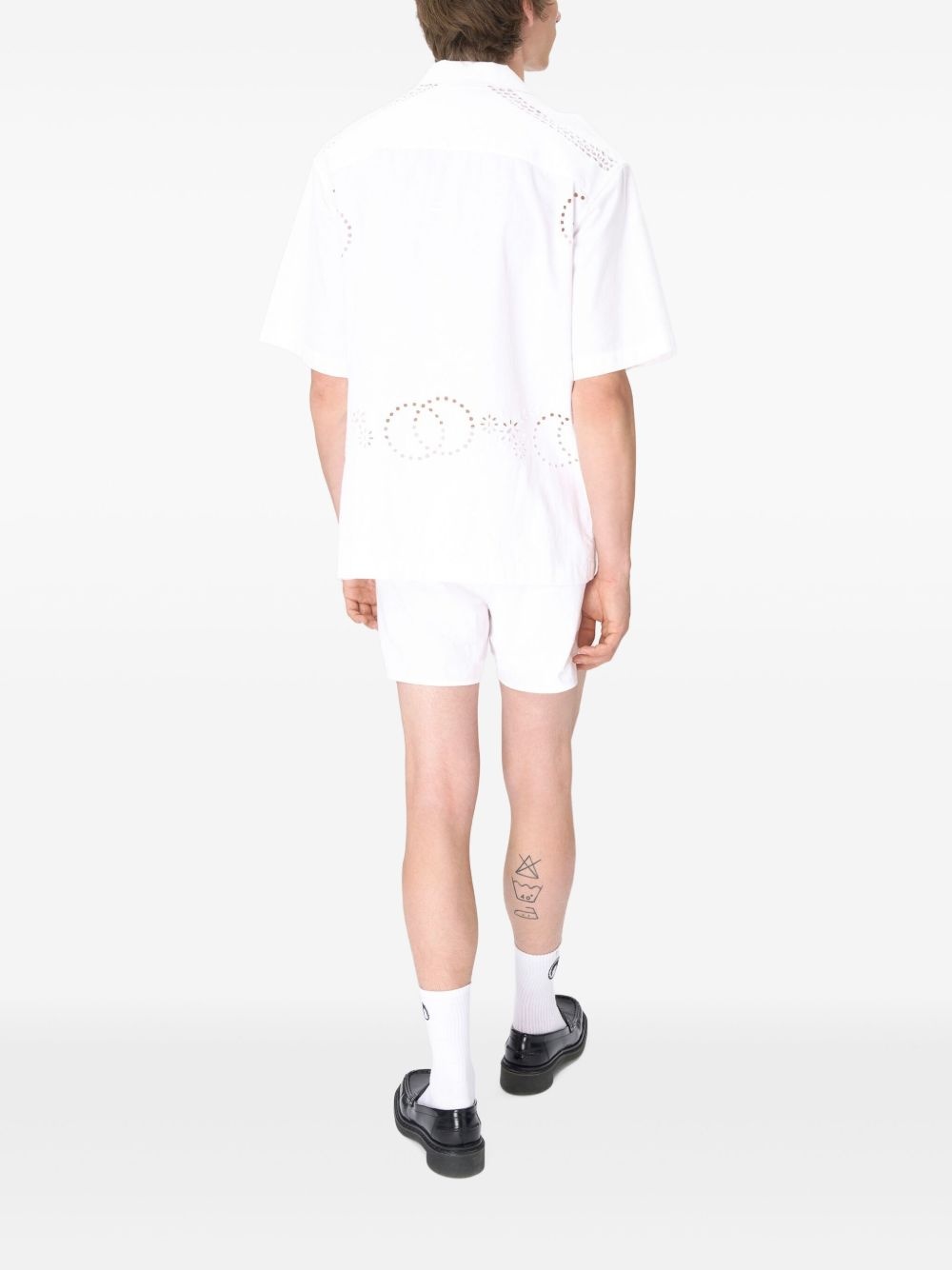 linen bowling shirt - 3