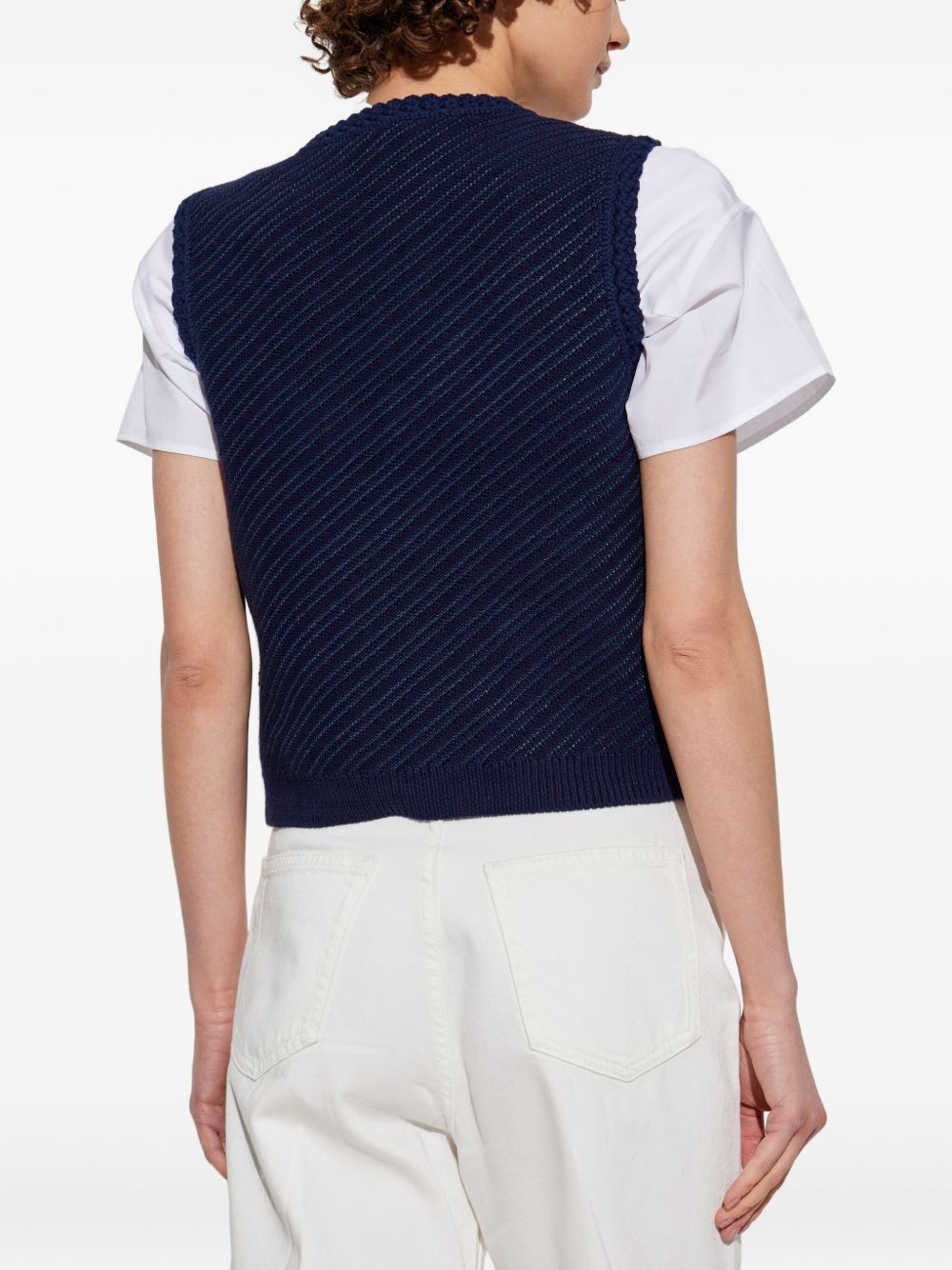 knitted vest - 4
