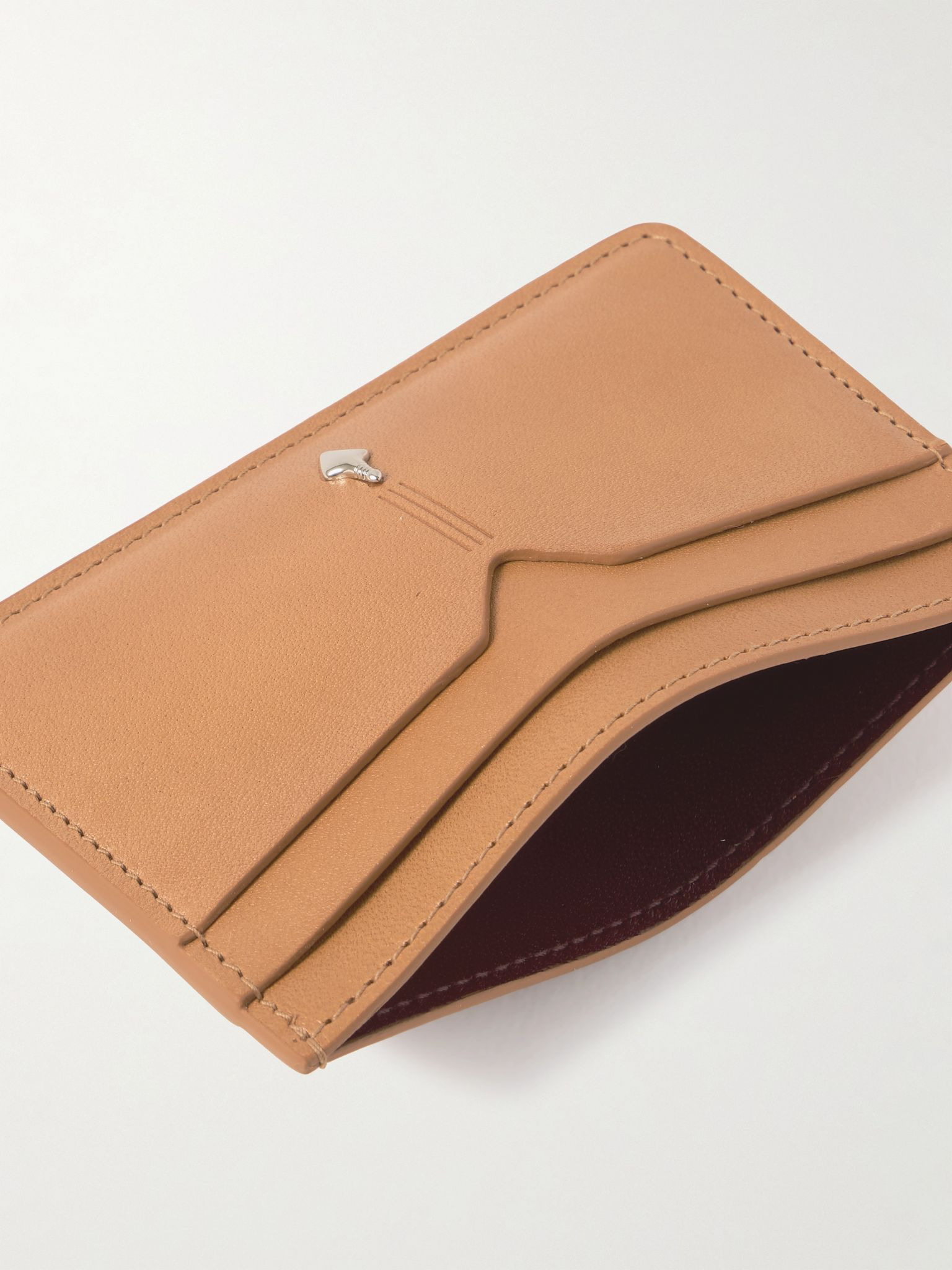 Theodore Leather Cardholder Tan - 4
