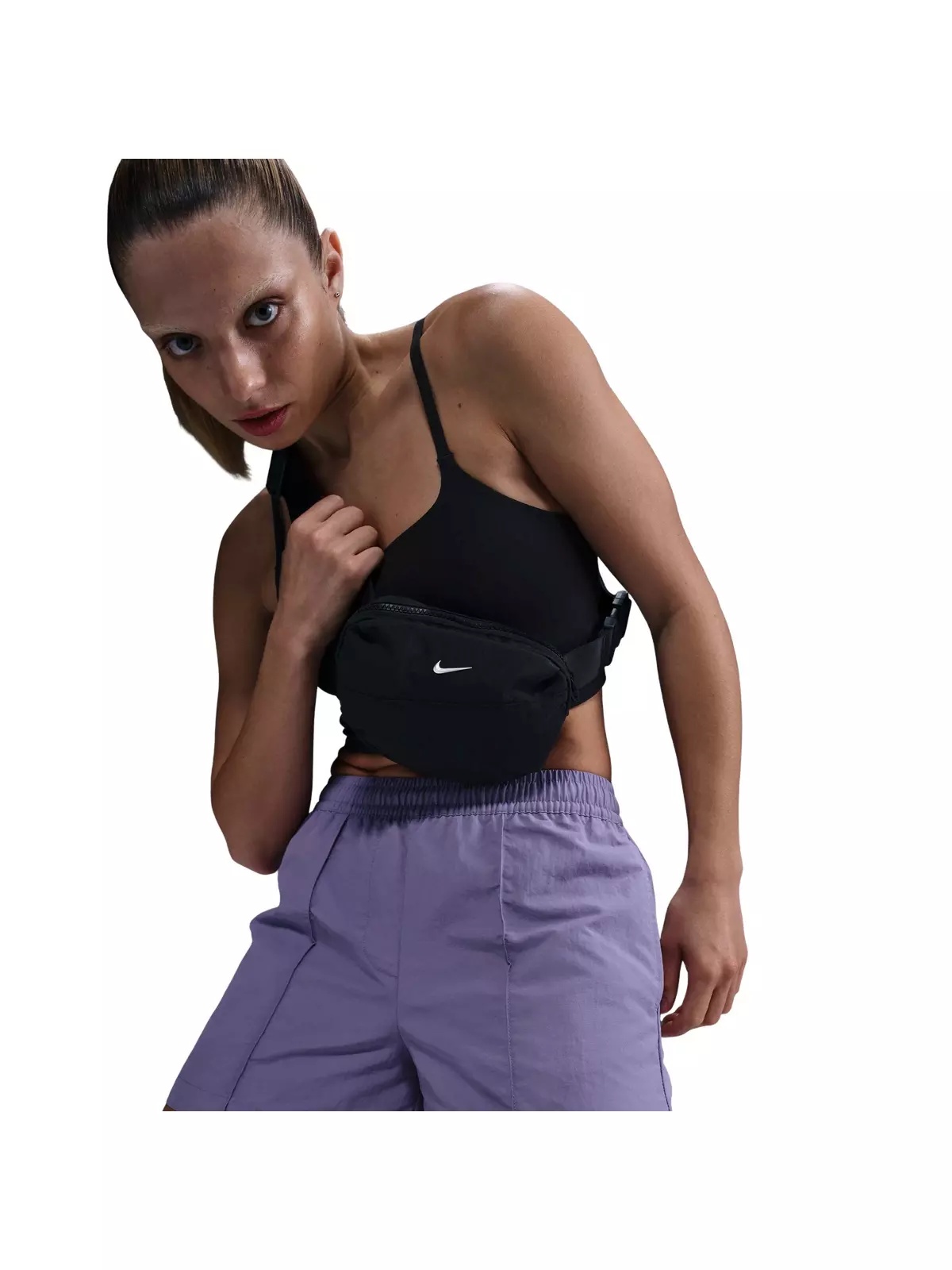 Women's Sportswear Essentials Mid-Rise 5" Woven Shorts -Purple - 5