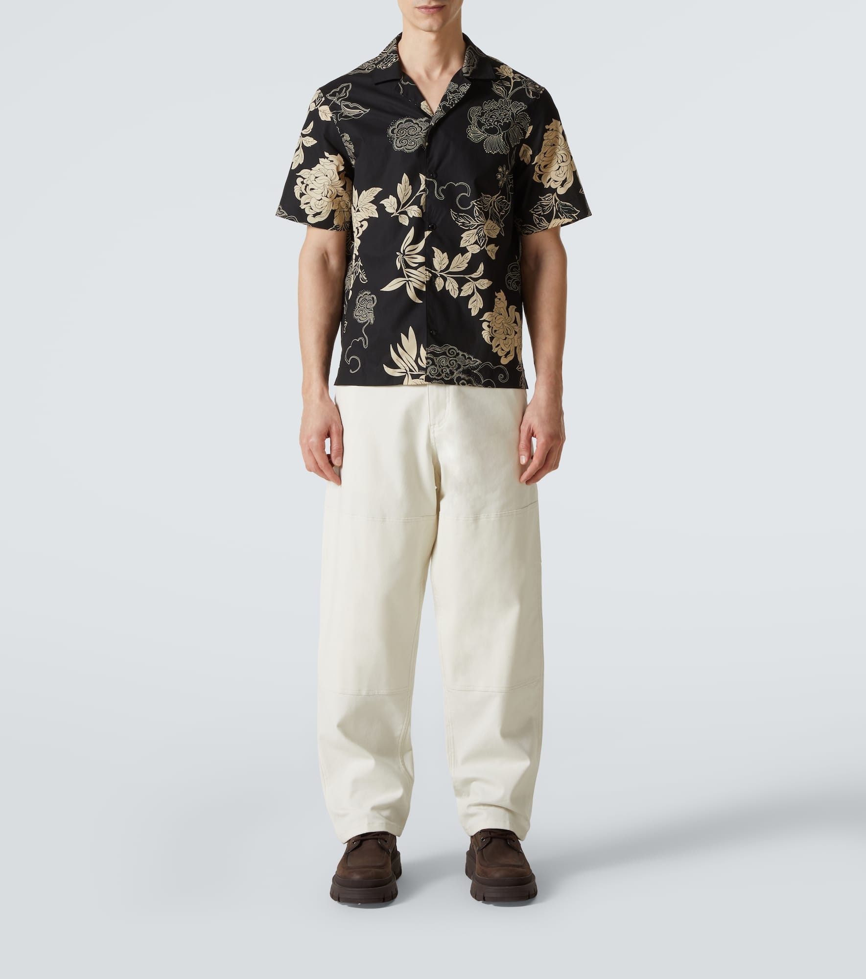 Printed cotton poplin shirt - 2