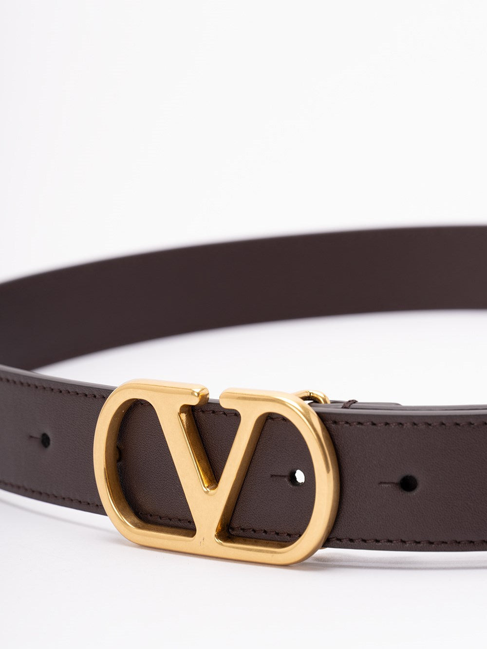 Valentino Garavani Men `Vlogo Signature` Leather Belt - 2