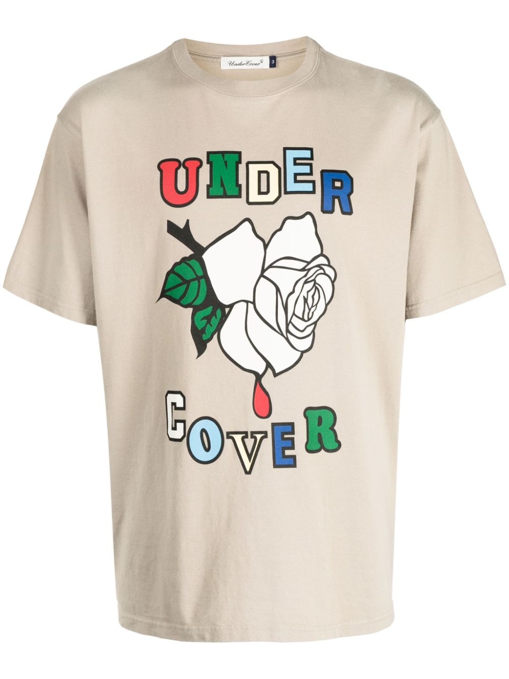 Rose cotton T-shirt - 1