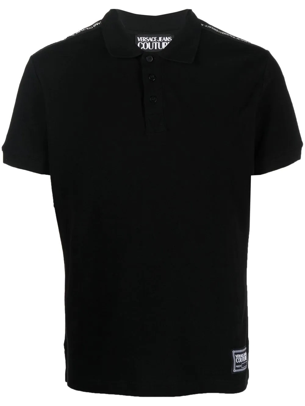 logo embroidered polo shirt - 1