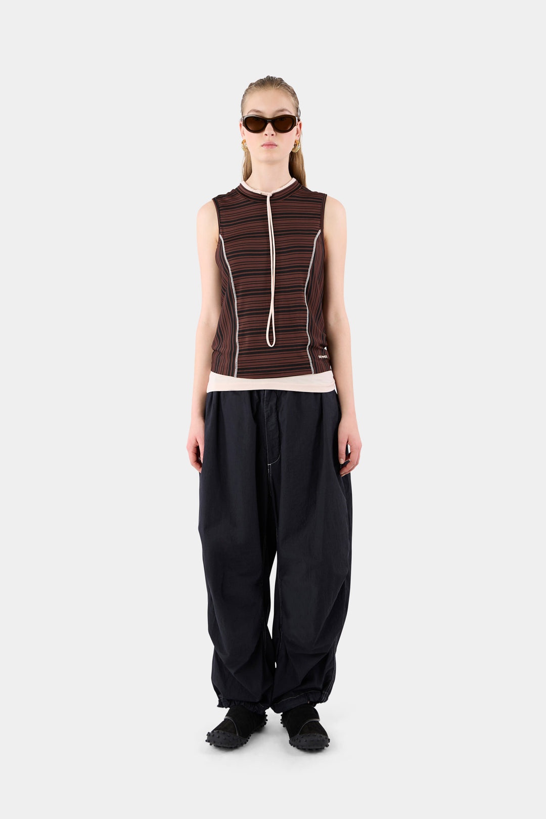 ELASTIC OVER PANTS / dark blue - 2