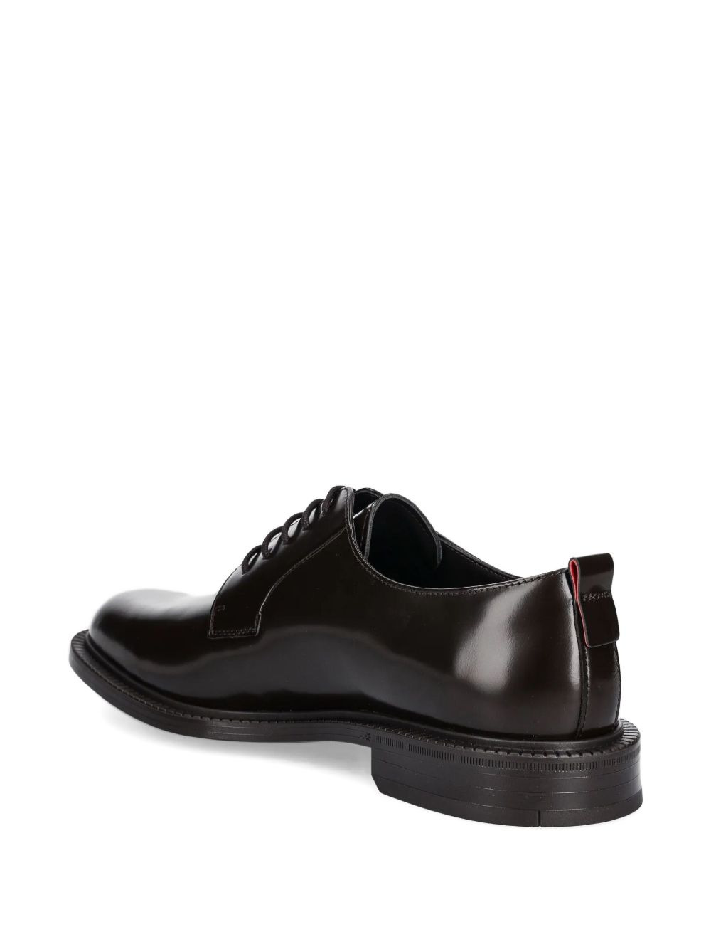 leather lace-up derby shoes - 4
