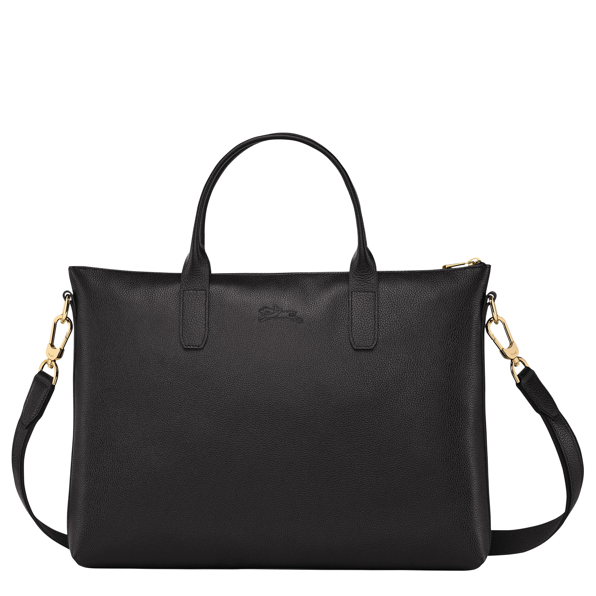 Le Foulonné S Briefcase Black - Leather - 4