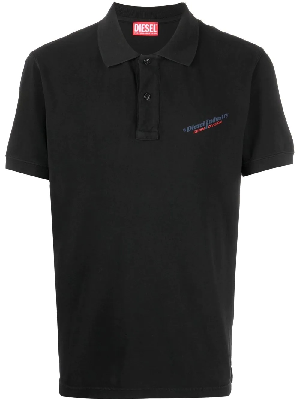 logo-print short-sleeved polo shirt - 1