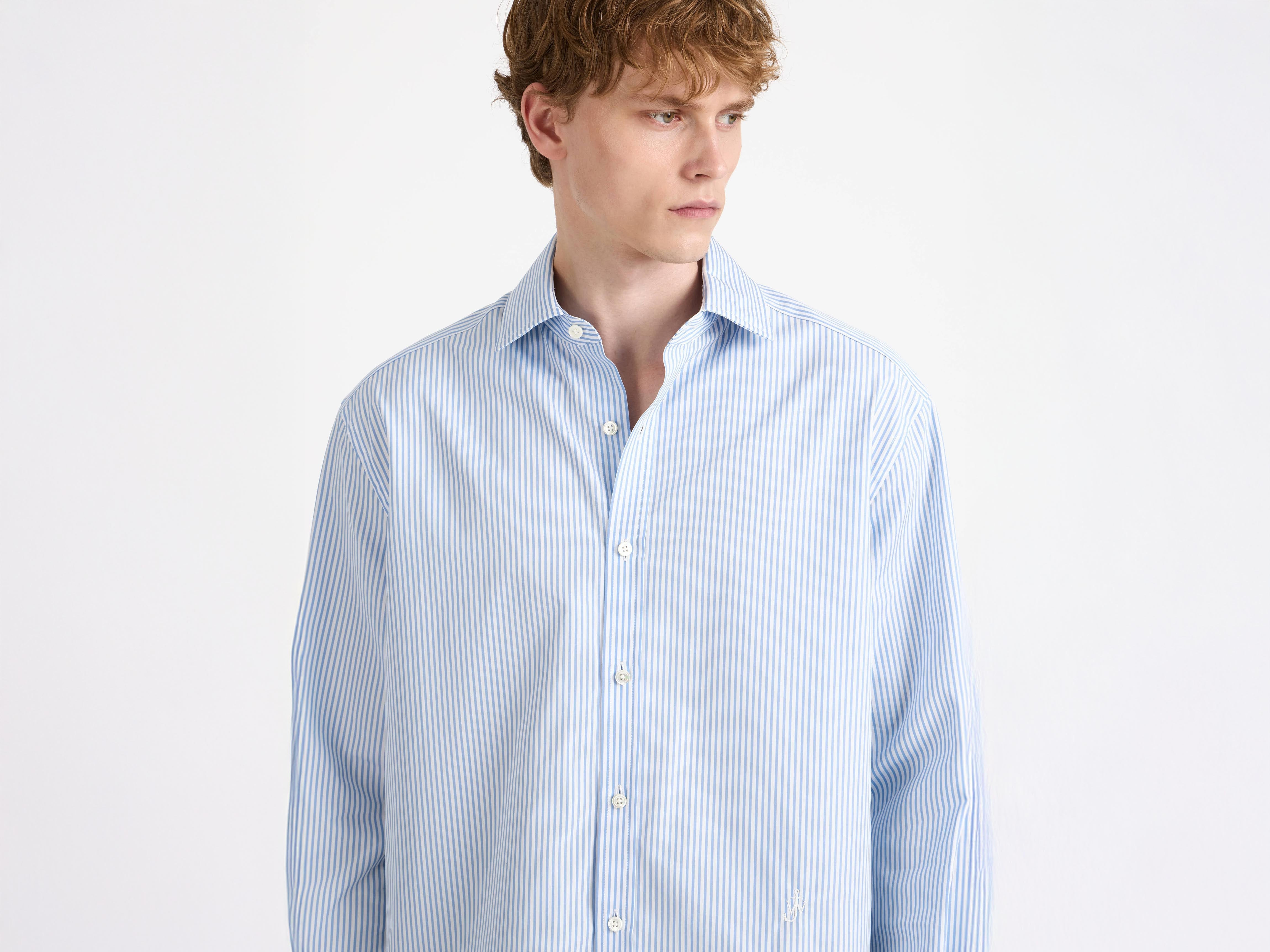 DRESS SHIRT IN BLUE & WHITE - 6