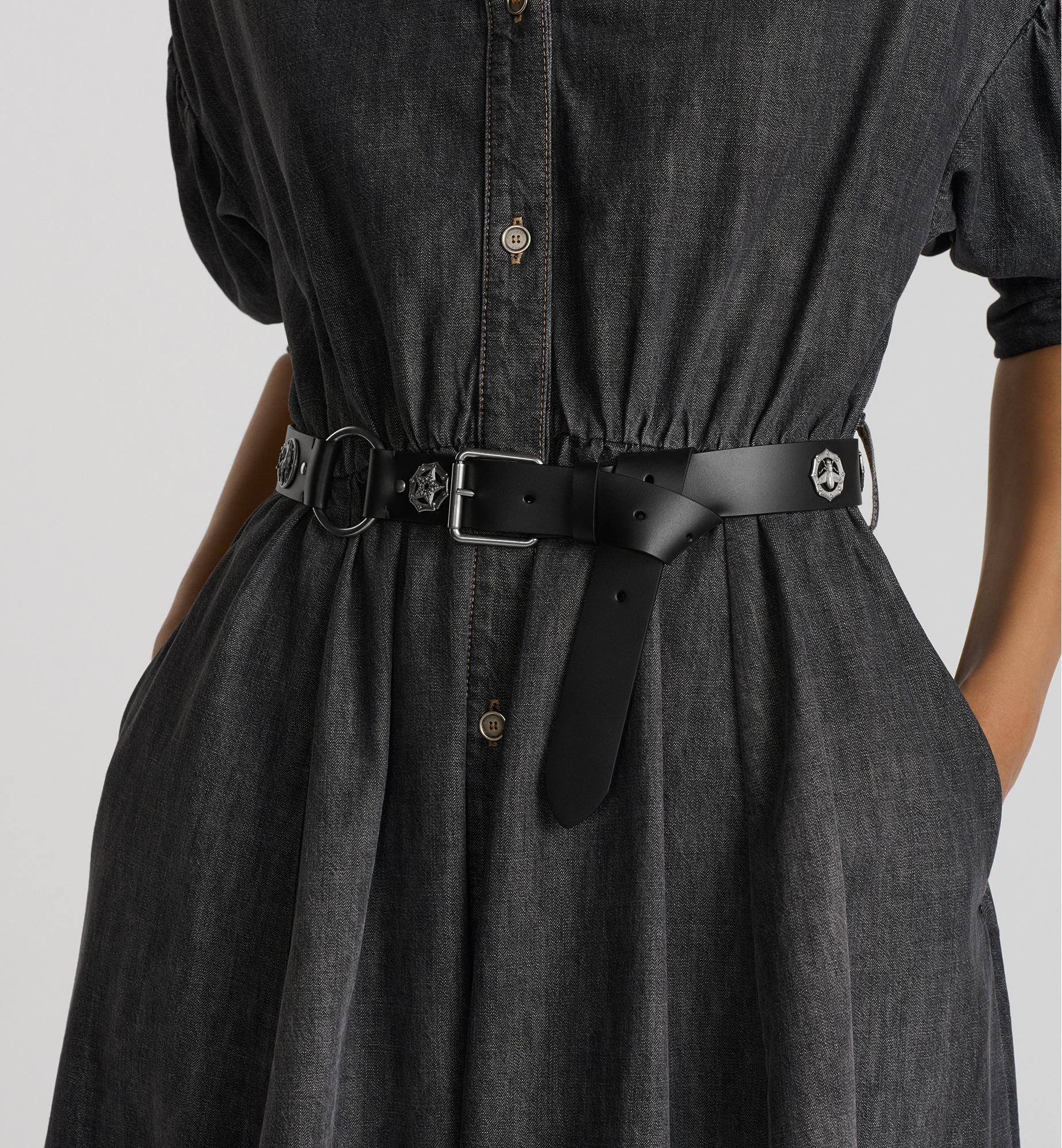 Flared Mid-Length Dress - 5