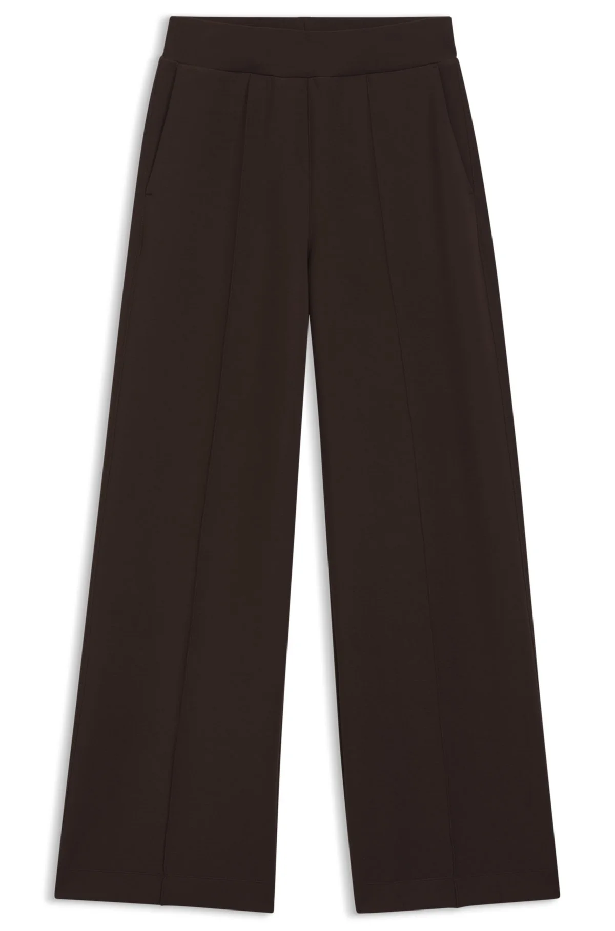 WIDE-LEG RELAXED-FIT PANTS WITH DOUBLE B LOGO - 1