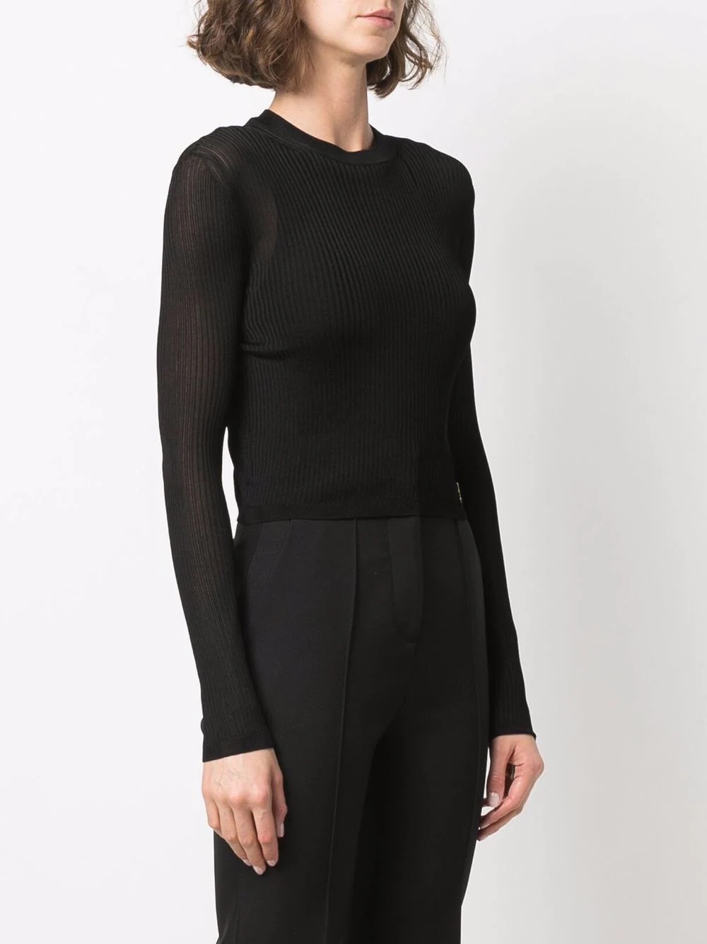 ribbed knit jumper - 3