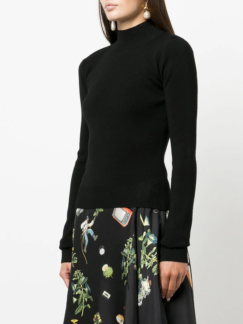 Peace Sign mock-neck cashmere jumper 3