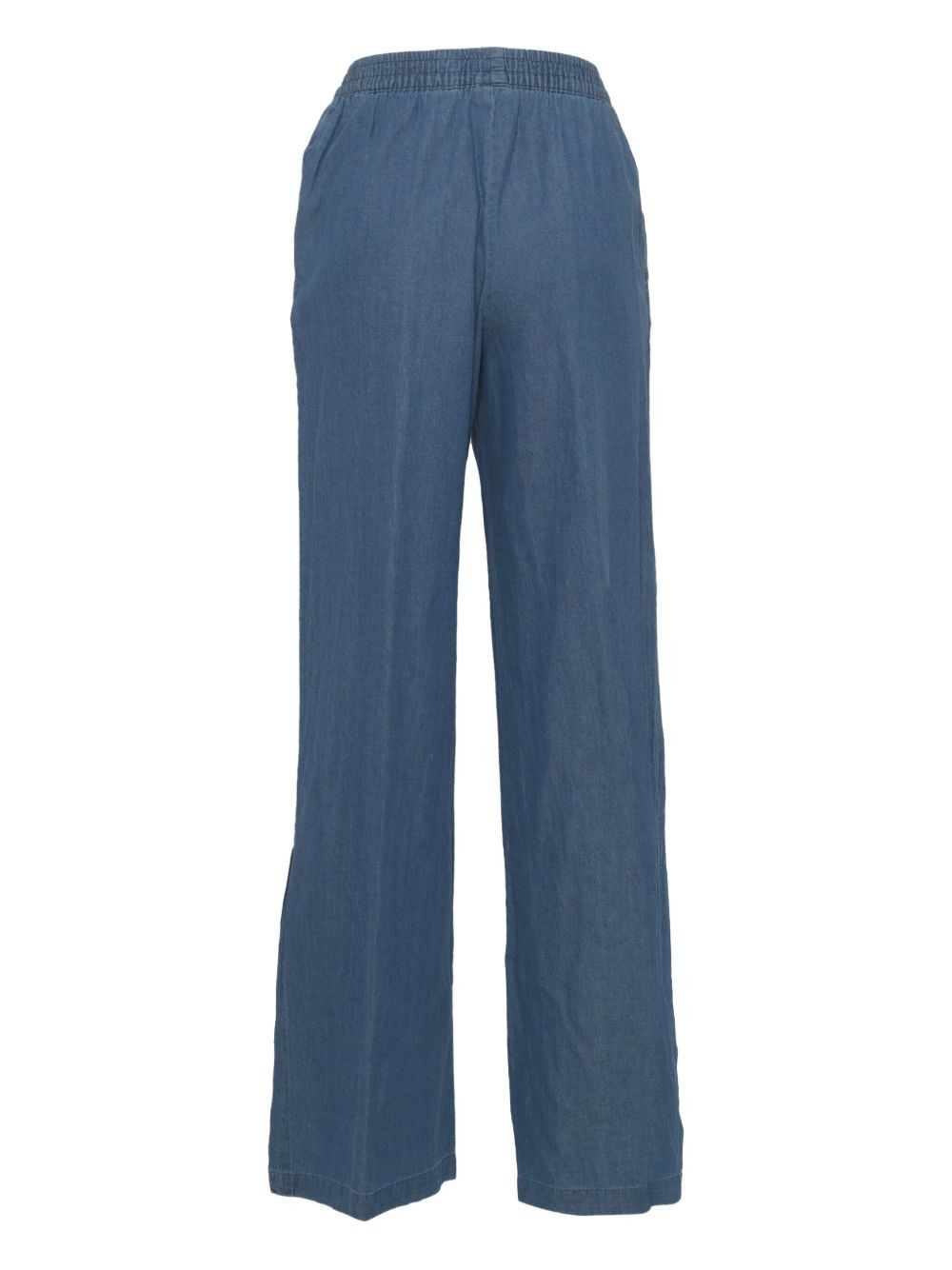 elastic-waist split-hem jeans - 2