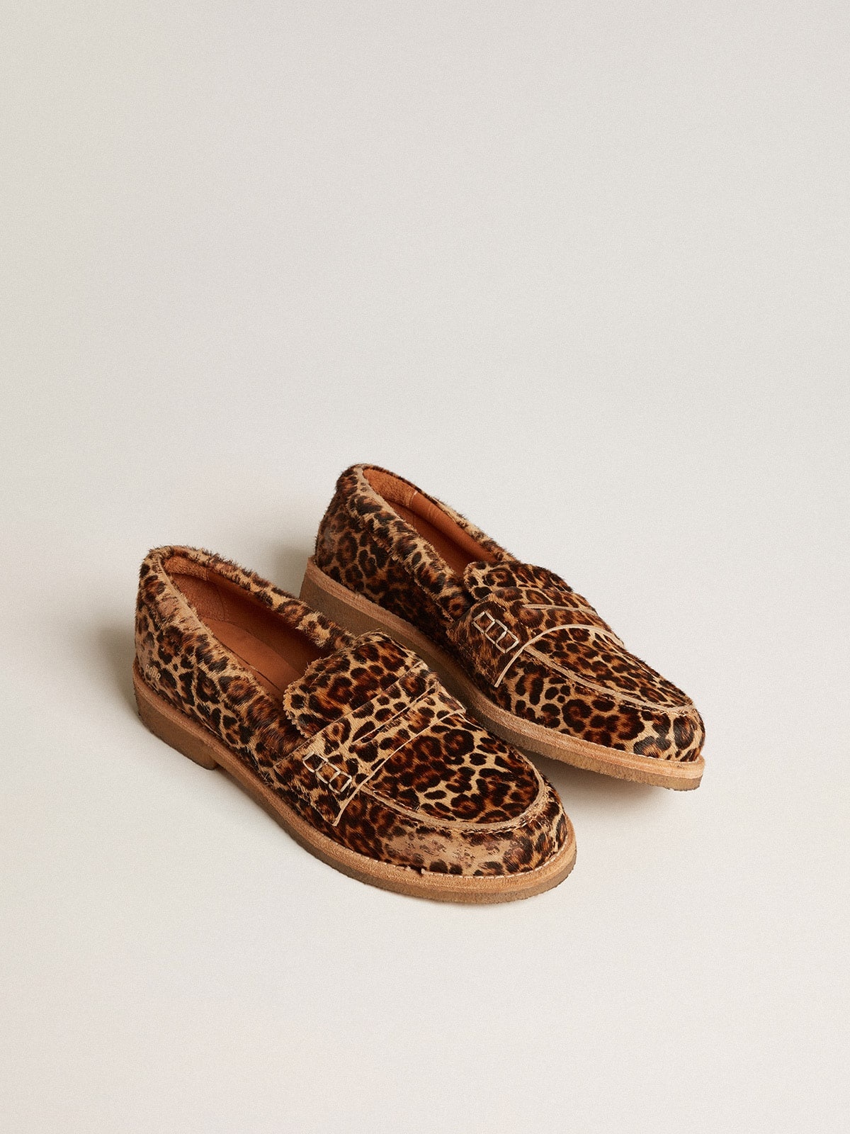 Men's Jerry loafers in leopard-print pony skin - 2