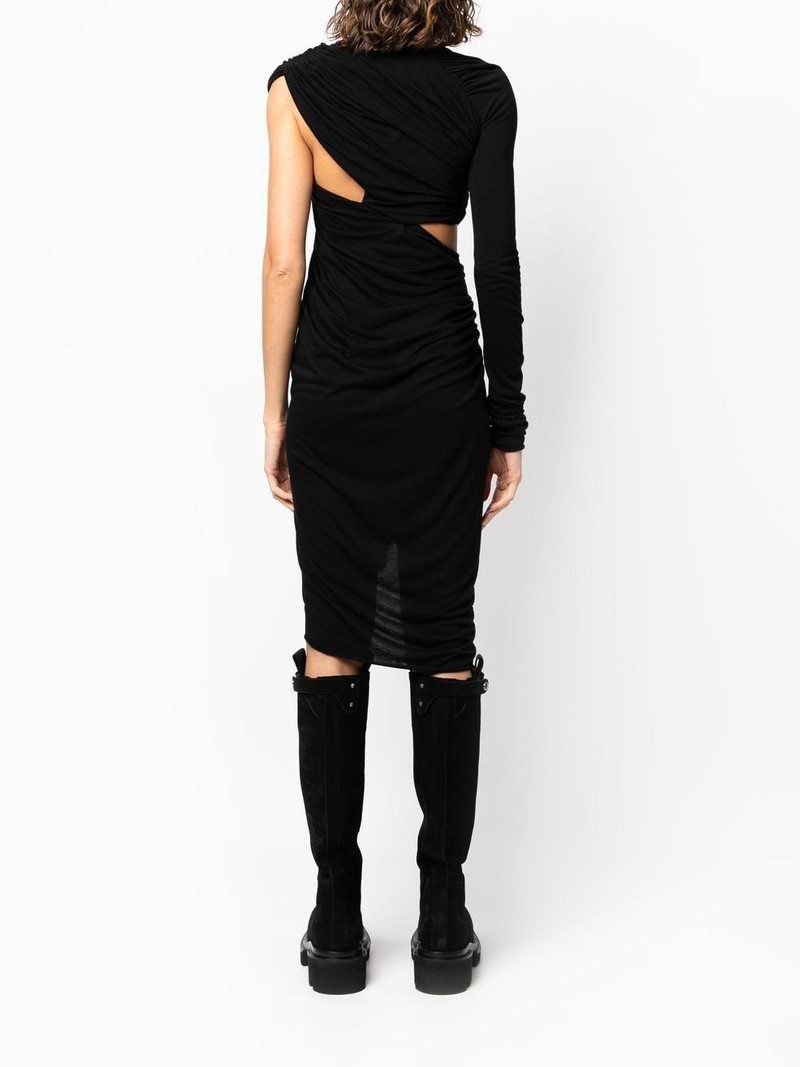 draped-design cut-out detail dress 4