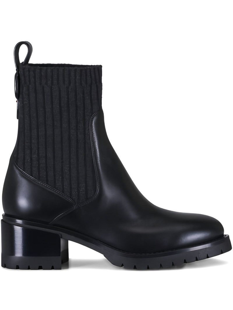ribbed buckle boots 1