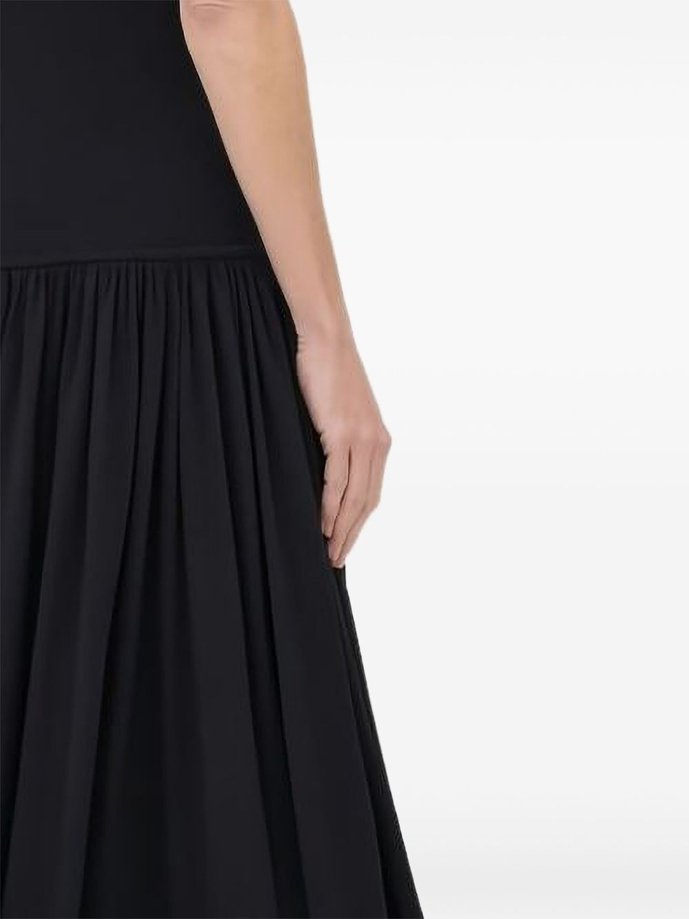 sleeveless gathered dress - 4