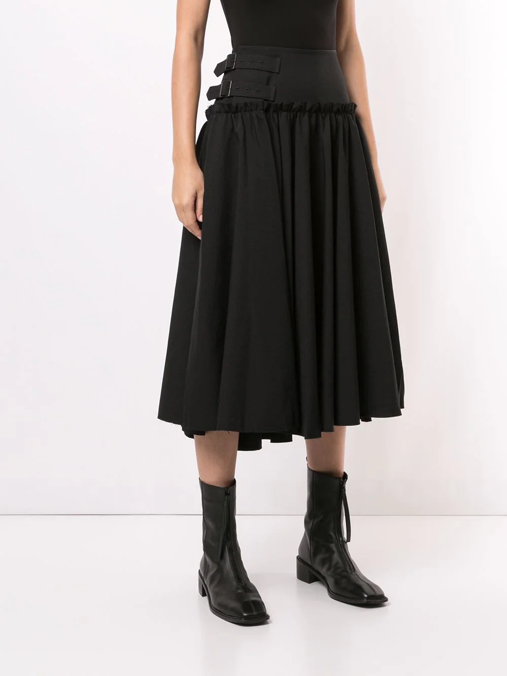 side-buckle skater skirt - 3