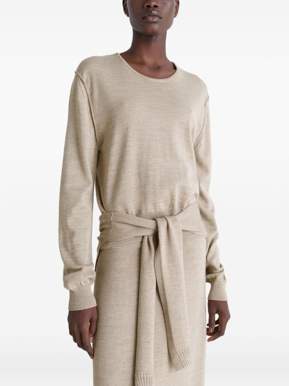 trompe l'oeil wool jumper - 4