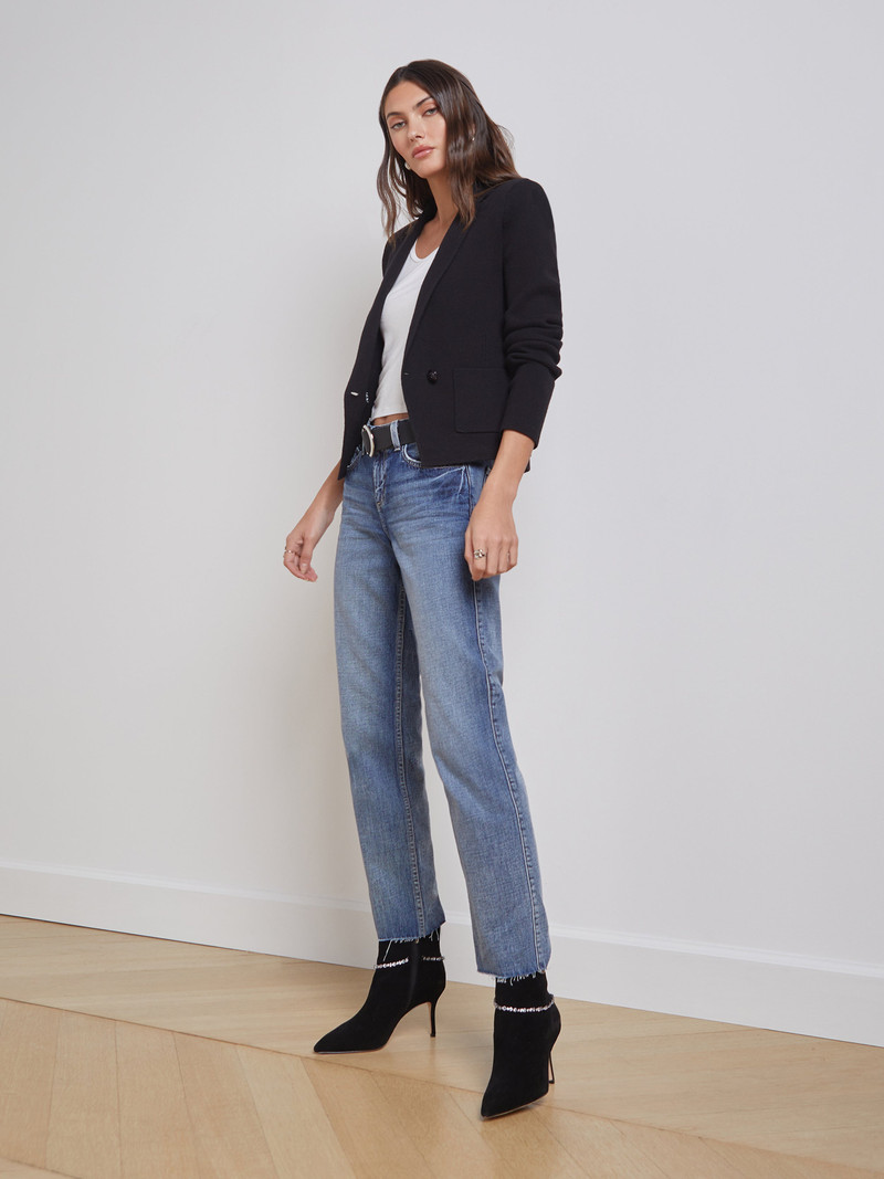L'AGENCE Sofia Knit Blazer outlook