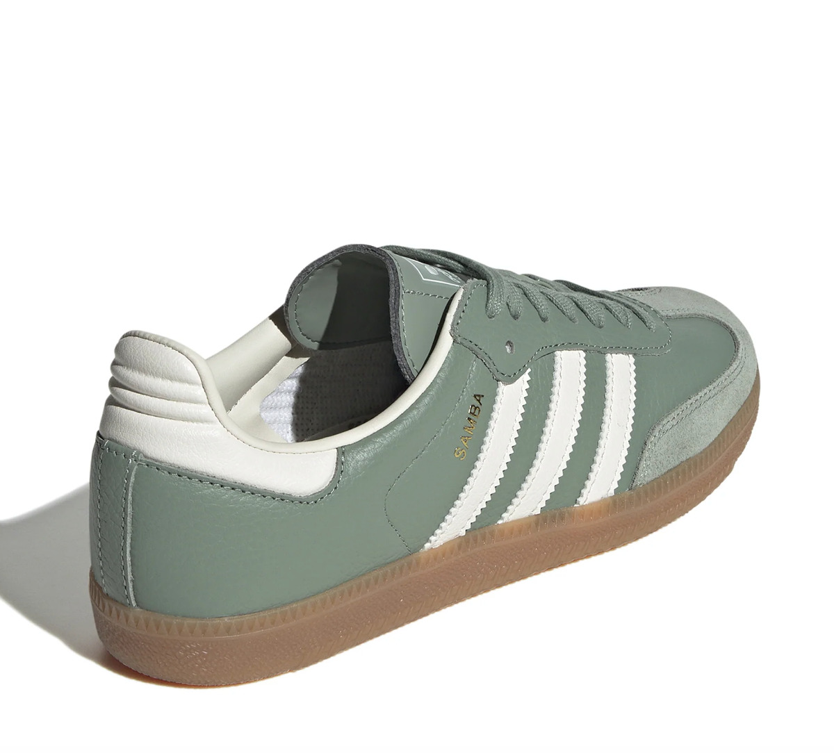 (WMNS) Adidas Originals Samba OG Shoes 'Silver Green' IE7011 - 3