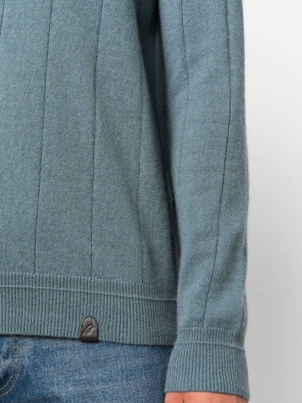 logo-patch cashmere jumper - 5