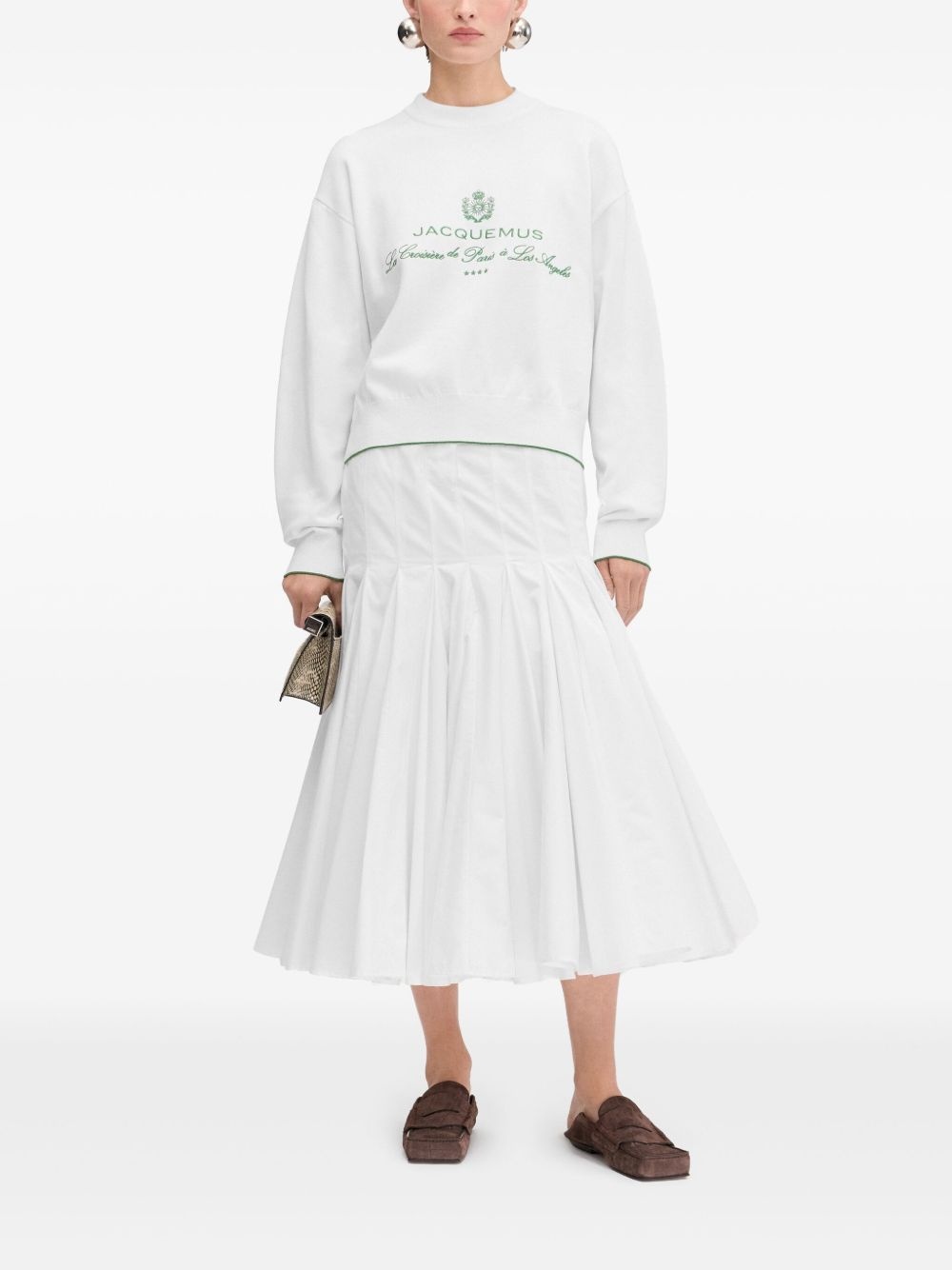logo-embroidered sweatshirt - 2