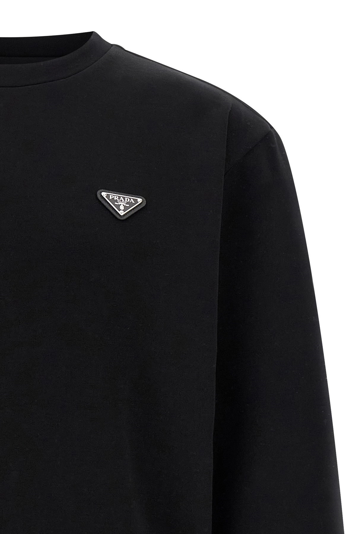 Saffiano logo sweatshirt - 3