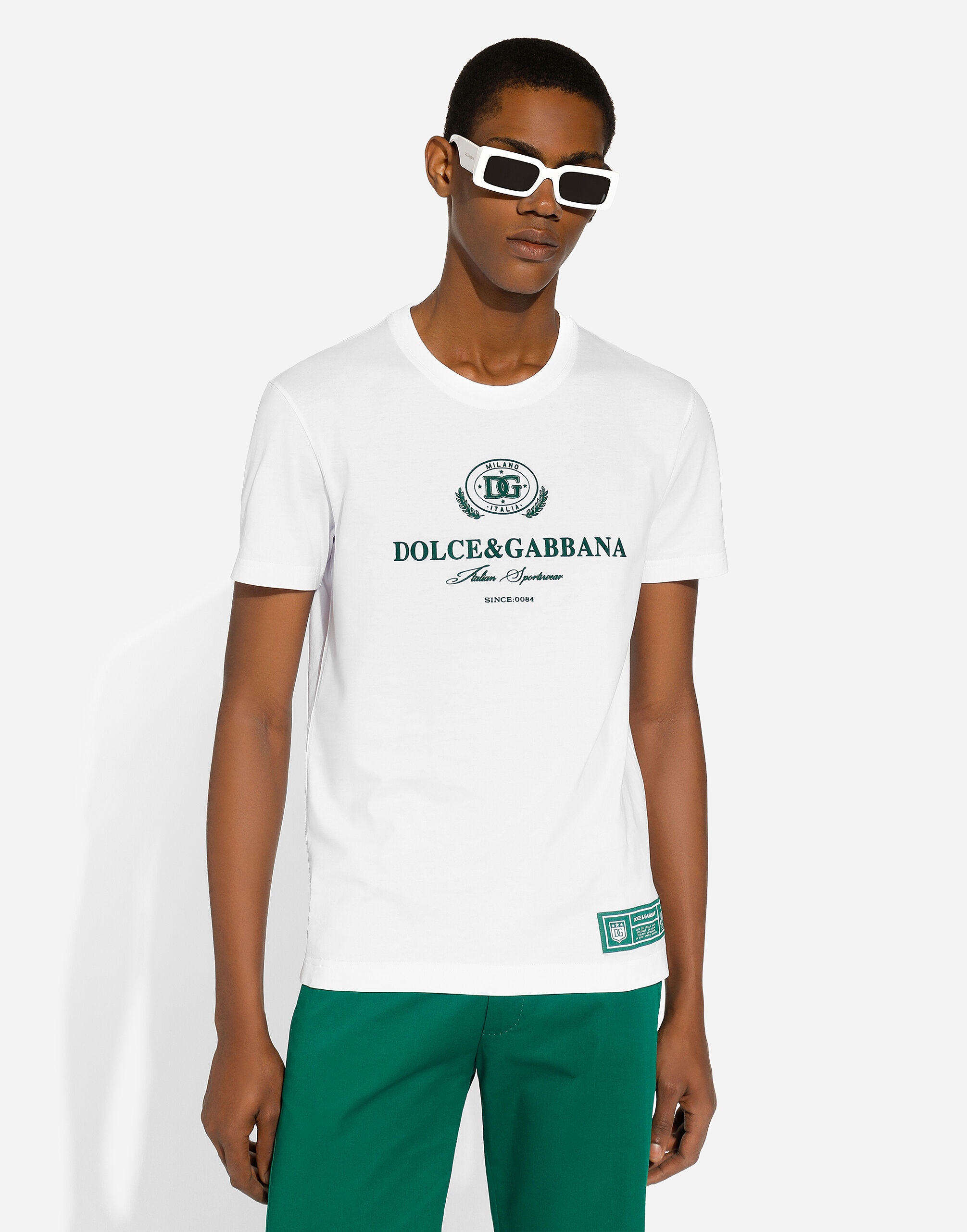 Cotton T-shirt with logo print - 4