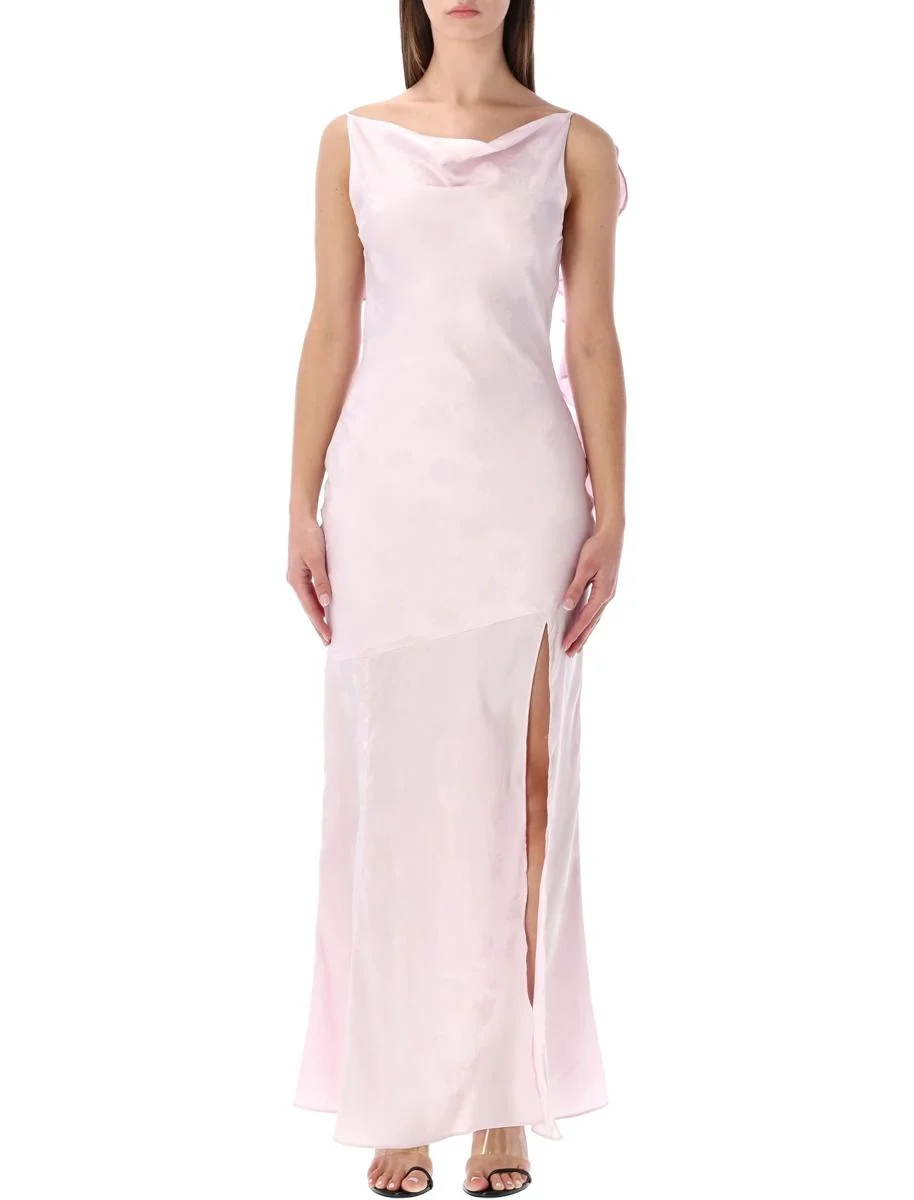 Rotate Birger Christensen Floral Jacquard Waterfall Maxi Dress - 1