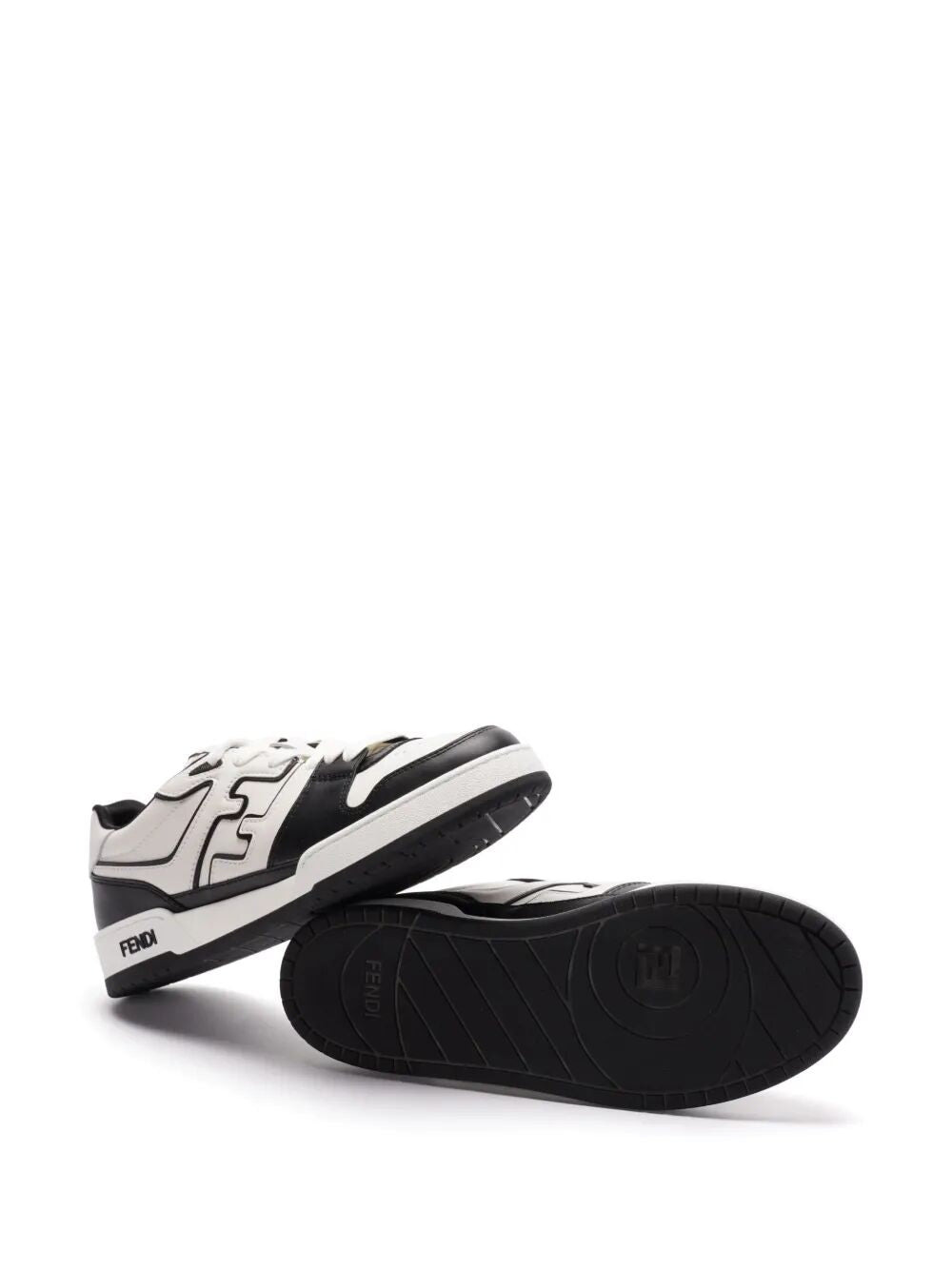Fendi Leather Sneakers With Ff Lateral Logo - 4