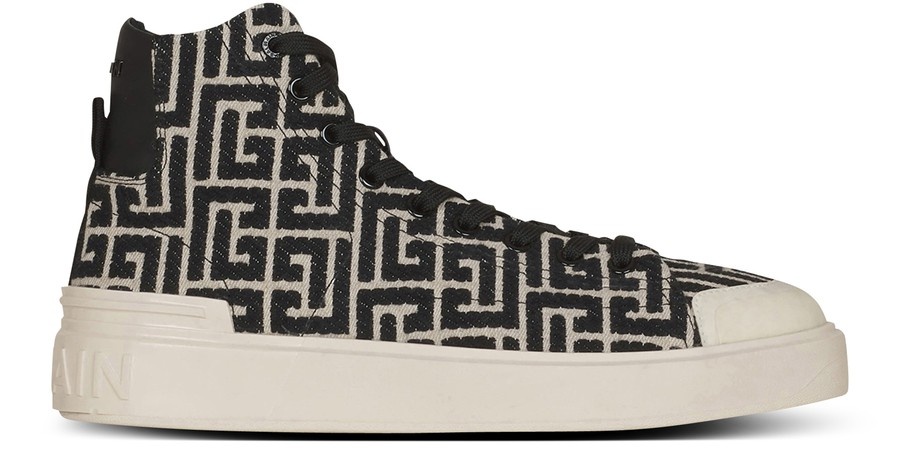 B-Court logo high-top sneakers - 1