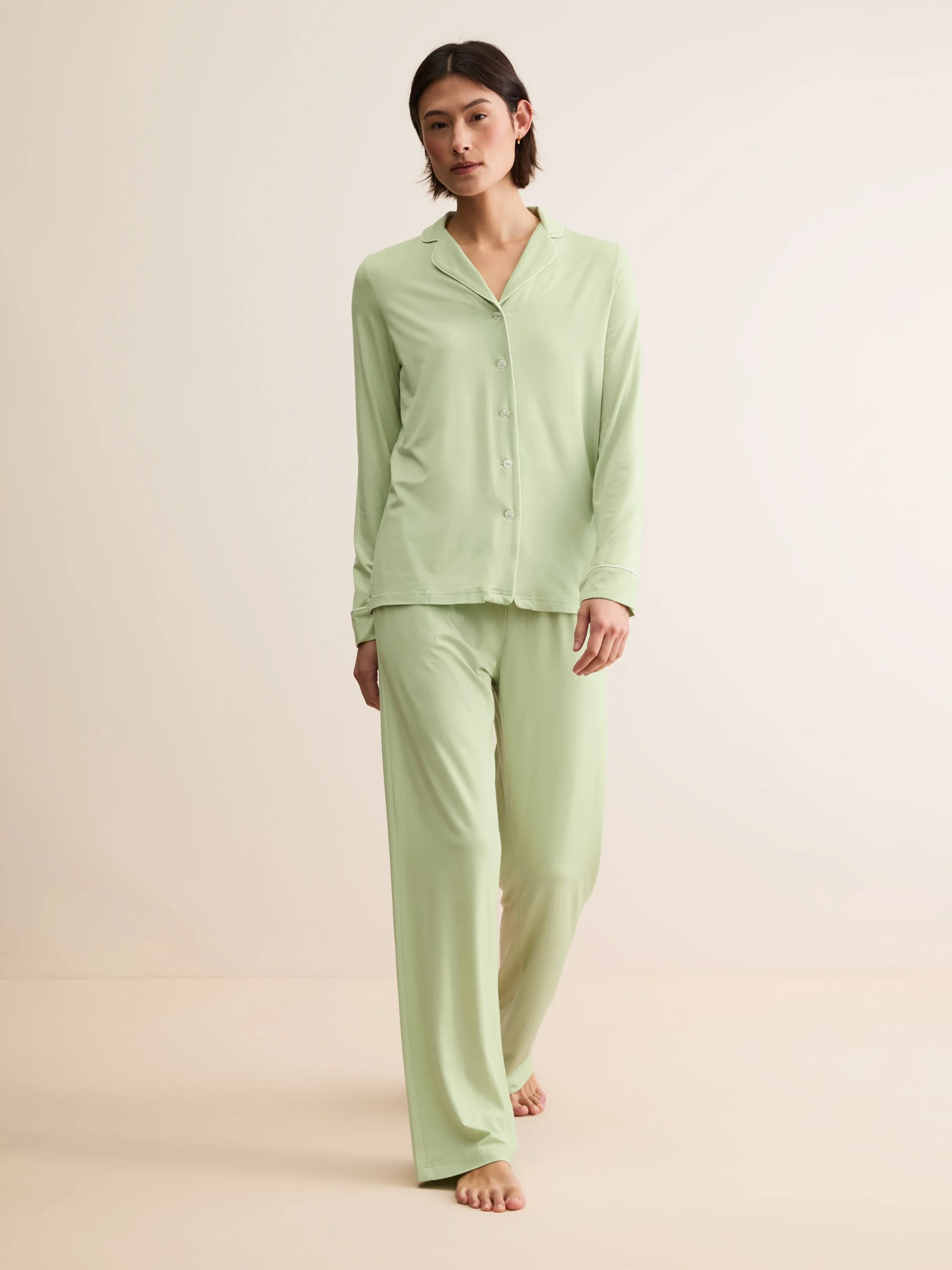 Women's Pajamas Lara Micro Modal Stretch Pistachio Green - 1