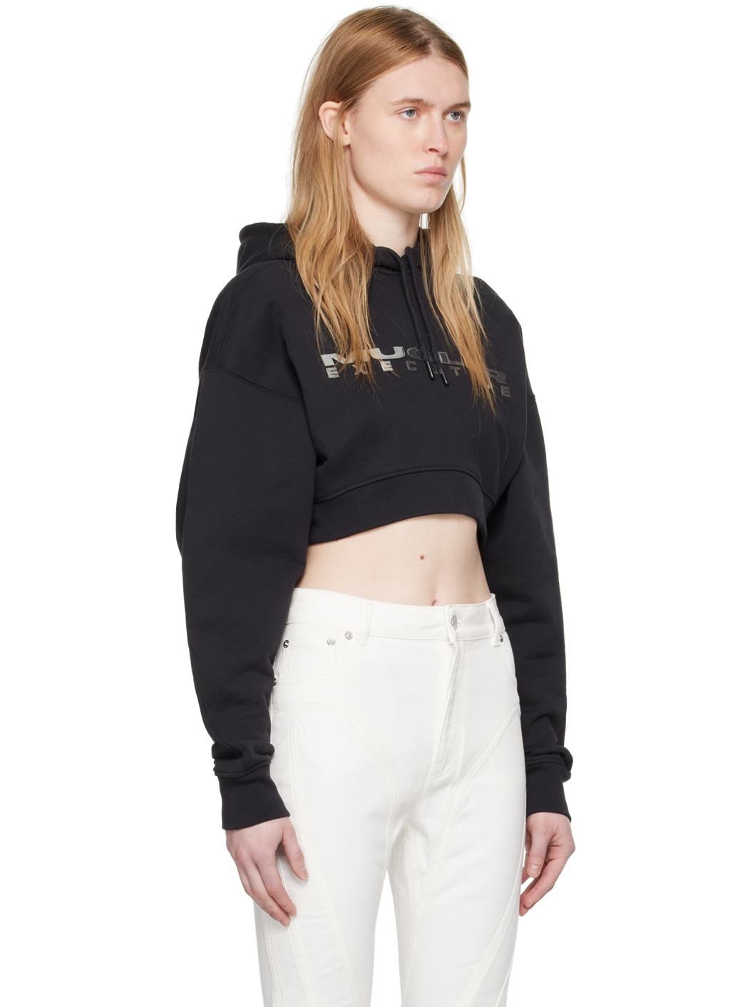 Black Bonded Hoodie - 2