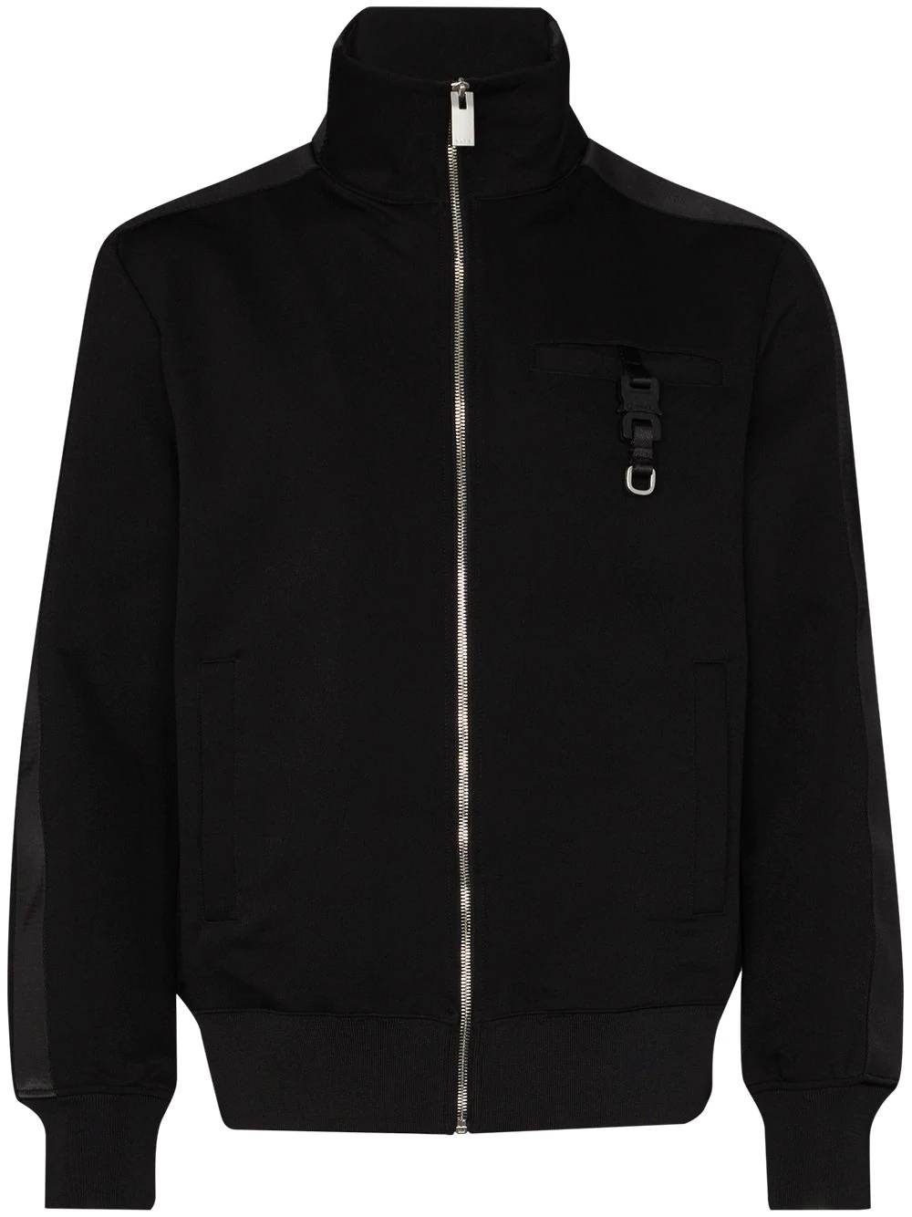 zip-up high-neck track top - 1