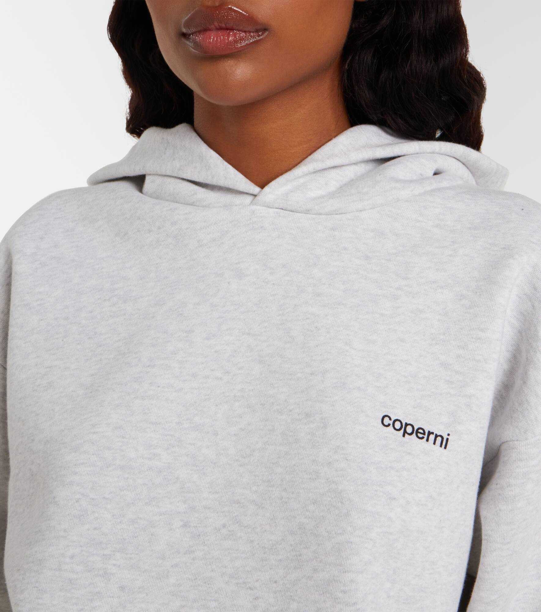 Logo cotton-blend jersey hoodie - 4