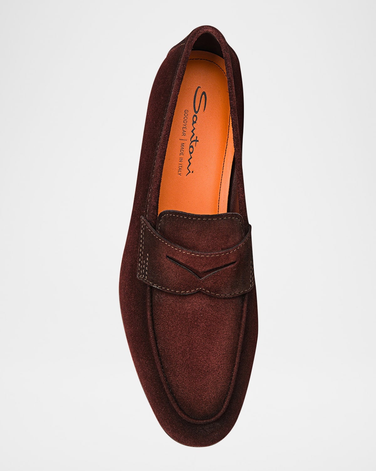 Men's Carlos Suede Penny Loafers - 6